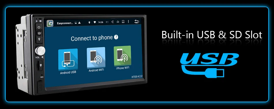 Discount Eunavi 2 din android 9.0 16g Memory Touch Screen 7 Inch HD Car Bluetooth Player Button 2 DIN Universal Car radio GPS Navigation 21