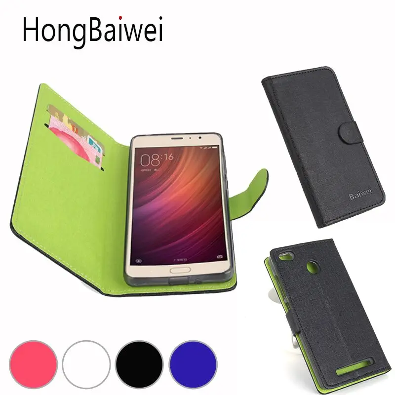 

HongBaiwei for Xiaomi Redmi 3 Pro Case Cover Fashion Hit Color Leather Wallet Card Holder Flip Phone Bag Case