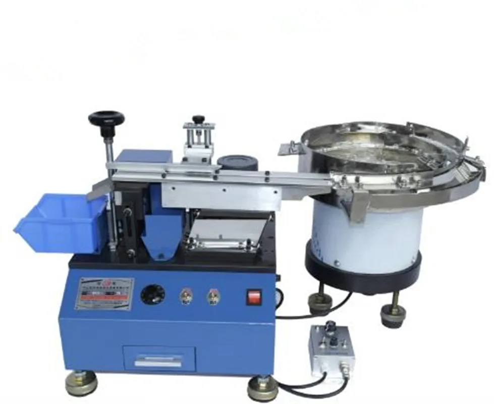 Automatic Bulk capacitor cutting machine with feed trayin Bending
