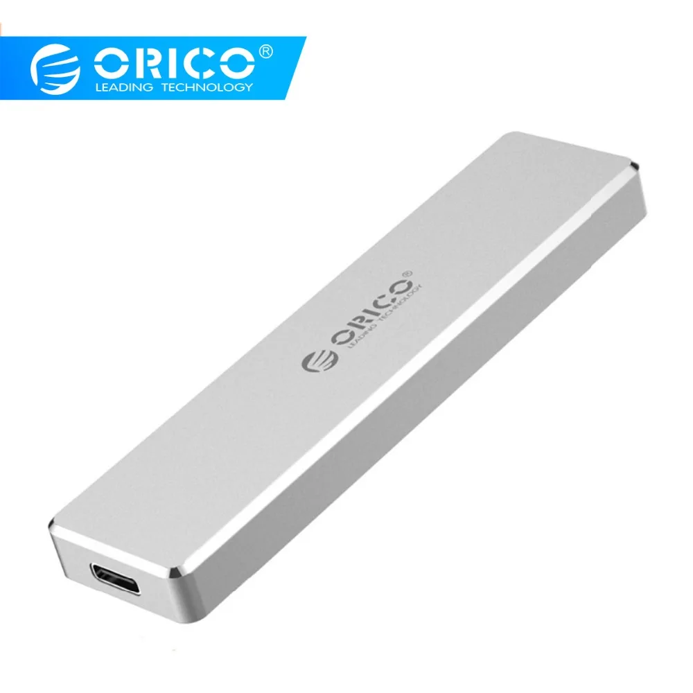 

ORICO Mini M.2 USB3.1 SSD Enclosure Type C Gen2 10Gbps M-Key Support UASP Protocol SSD Hard Disk Drive Case External Mobile Box