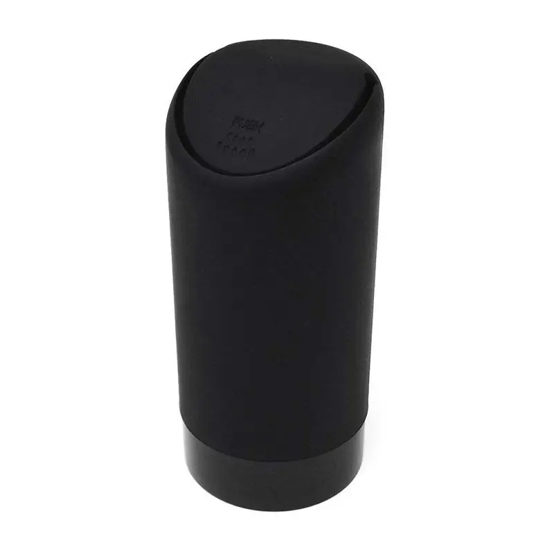 

Mini Trash Can with Lid for Car Cup Holder | Washable Silicone Automotive Kitchen and Office Mini Dust Holder Litter Rubbish B
