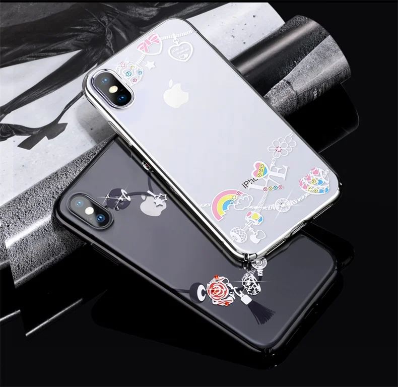 KINGXBAR Case for iPhone Xs Max Case Cute Patterned for iPhone Xs Cover Transparent for iPhoneXs Luxury Crystals from Swarovski  (16)
