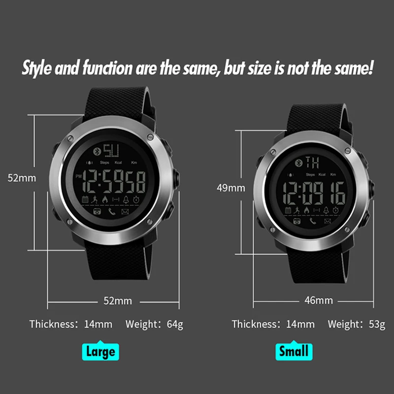 Tanie SKMEI moda Bluetooth sport zegarki mężczyźni kobiety cyfrowy zegarek dla pary wiadomość przypomnienie połączeń Casual elektronika mężczyzna zegar reloj