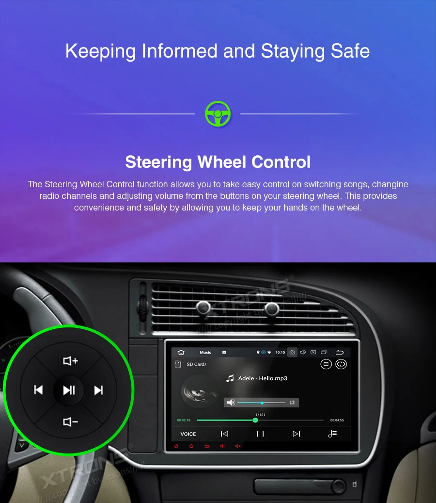 Perfect 10.1" Android 9.0 OS 2 Din Car DVD Multimedia Two Din Car Navigation GPS Double Din Autoradio with 5 Adjustable Viewing Angles 19