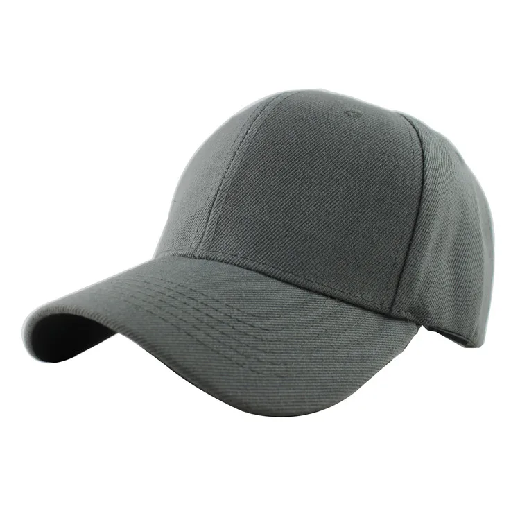 Новинка, мужская и женская простая бейсбольная кепка в стиле хип-хоп, плоская кепка для гольфа, одноцветная кепка без вышитого ремешка, высокое качество - Цвет: DKGRY