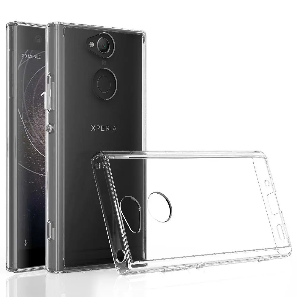 Тонкий прозрачный чехол с защитой от царапин для Sony Xperia XA2/XA2 противоударный