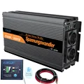 Power inverter 12V 220V 1500W reine sinus welle 12V zu AC 220V 230V off grid konverter mit fernbedienung-in Wechselrichter & Konverter aus Heimwerkerbedarf bei