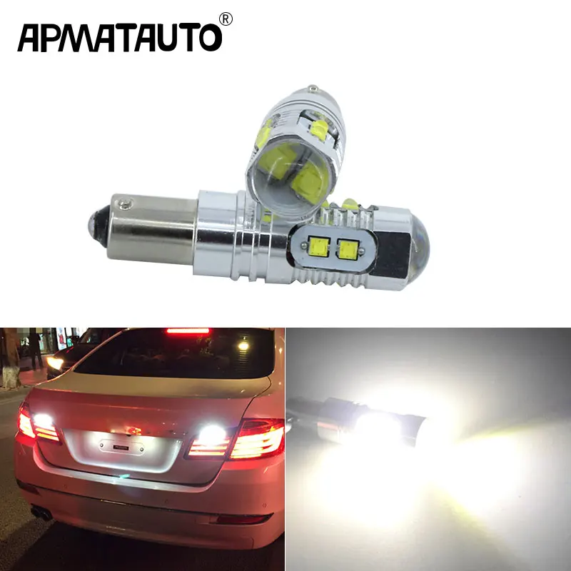 

2pcs white H21W BAY9S Car LED Backup Reverse Lights Bulb for E71 E72 X6(2008-2013)/ F10 F11 520 525 530 528(2014-up)