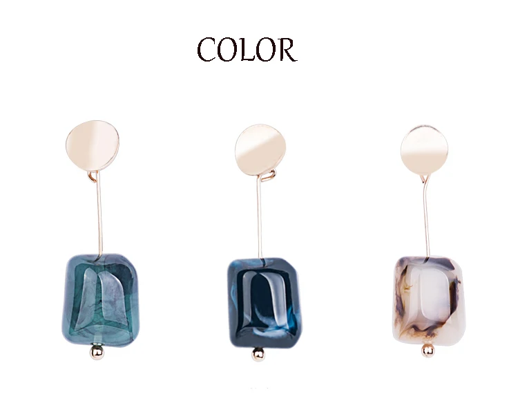 YUQINQIN Trendy Drop Earrings for Women 2018 Jewelry Long Crystal Earings Fashion Elegant Acrylic Metal Dangling Simple Earring  (2)