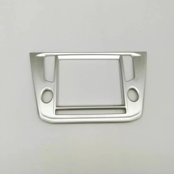 

For VW Tiguan L 2017 Interior Central Control Navigation Panel Cover Trim Decoration Volkswagen ABS Chrome Car-Styling Accessor