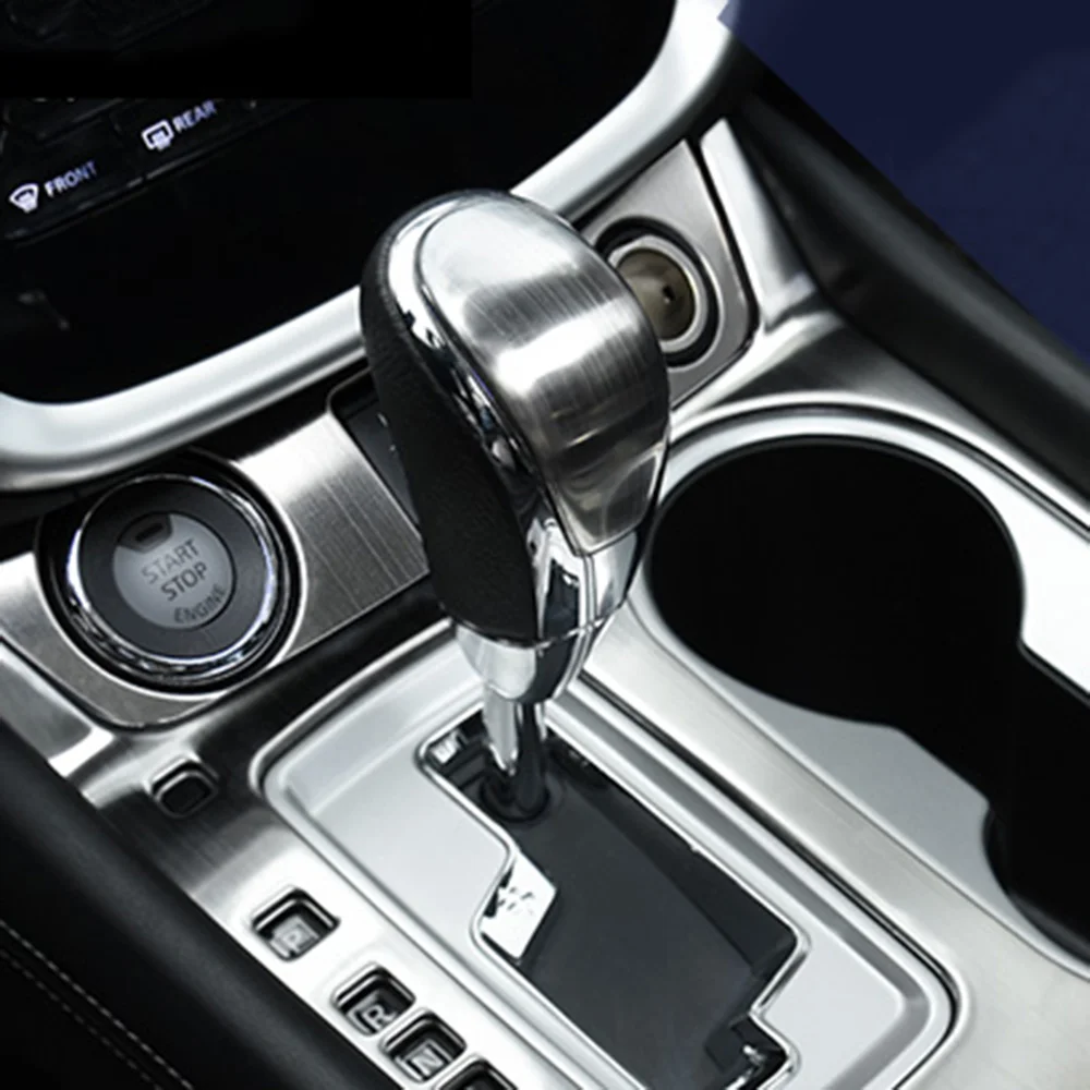 

INTERIOR METAL GEAR SHIFT KNOB TRIM COVER MOLDING FOR NISSAN MURANO 2015-2018 2019 ACCESSORIES CAR STYLING