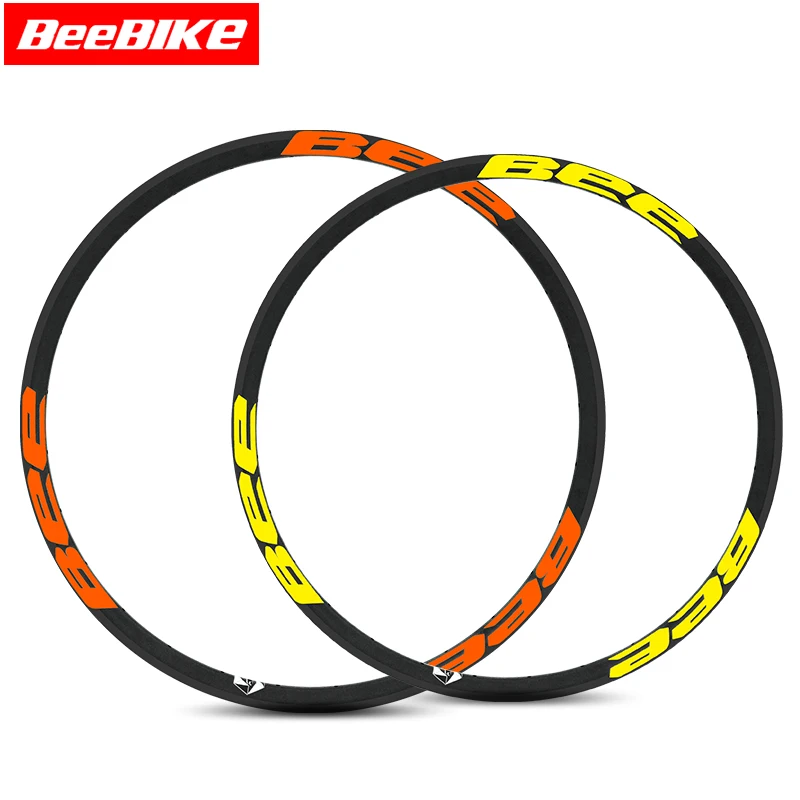 1Pcs Beebike Brand Carbon Wheels Bicycle Rims for Mountain Bike 26er Wheel 28/32 holes 3K Matt