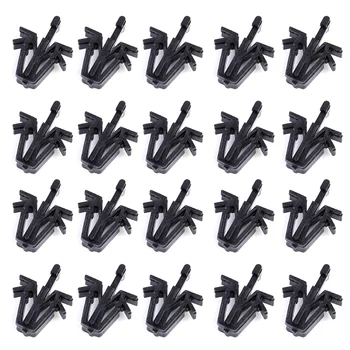 

beler 20pcs Black Nylon Grille Clip Retainer 90467-12040 Fit For Toyota Tacoma RAV4 Pickup Truck 4 Runner