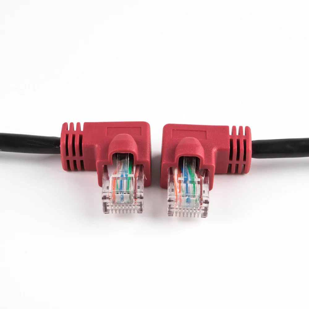 Ethernet кабель Cat5e Lan сетевой патч UTP Cat 5 RJ45 левый и правый угол для PS2 компьютерный
