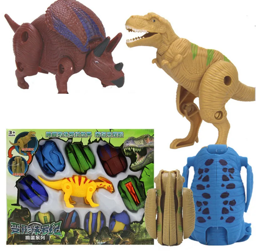 

10pcs/Set Deformation Dinosaur Eggs Toys Creative Animals Model Gift for Boys Children