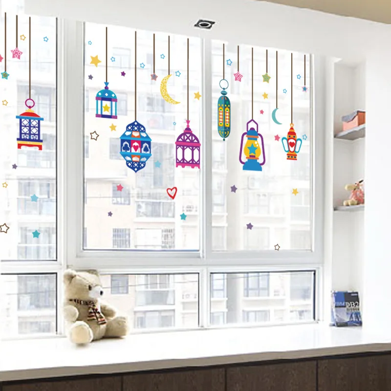 

Shop Multicolored Chandelier Self-adhesive Wallpaper Glass Decoration Removable Bedroom Living Room Movie Wall Decal Waterpro