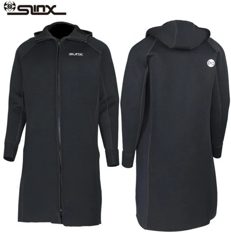 SLINX 3MM Neoprene Wetsuit Swimming Men Zipper Long Sleeve Warm