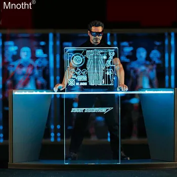 

Mnotht Toy Box 1/6 Debug Scene Workbench Iron Man Exhibition Debug Table for 12in Soldier Action Figure Toys Collection m3n