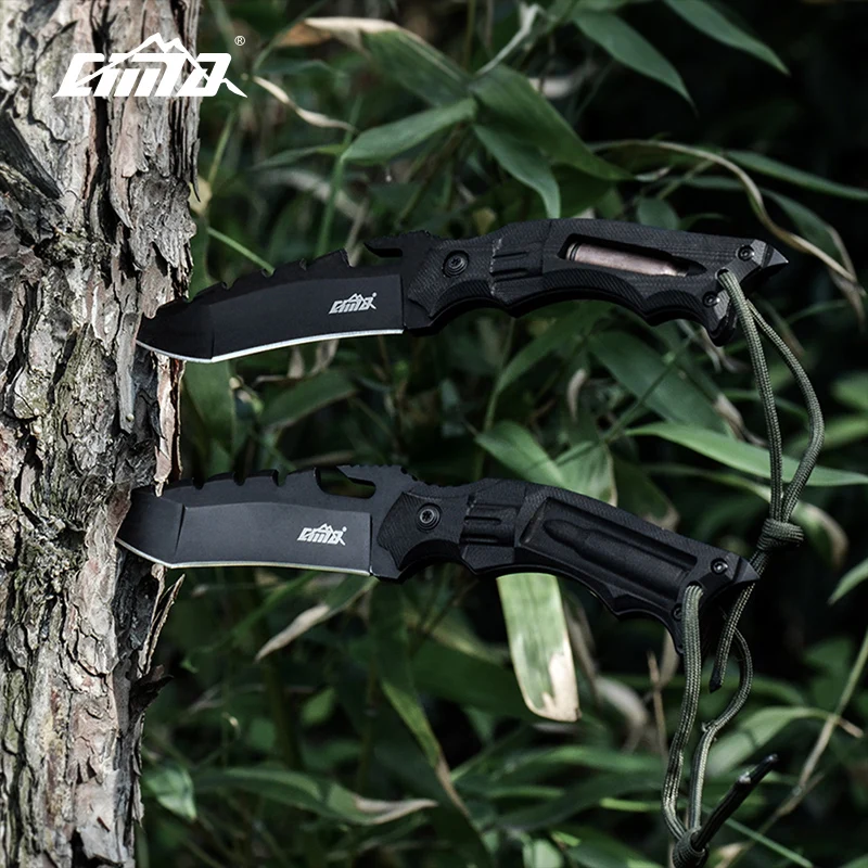 CIMA Bullet Tactical knife! Outdoor survival hunting knife, G10 Handle,AUS-8 Steel