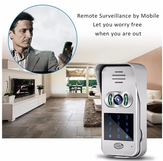 Cellphone control Remote monitoring video door phone IP doorbell keypad WiFi door bell Video Intercom Cellphone control Remote monitoring video door phone IP doorbell keypad WiFi door bell Video Intercom