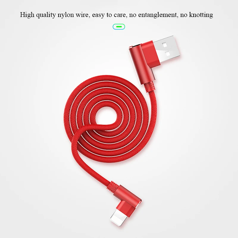 Awei CL 32 usb кабель для iPhone 7 8 быстрой зарядки iPad 2.4A USB зарядное устройство 90 градусов