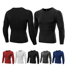 Мужская Спортивная Футболка Спортзал Фитнес Бодибилдинг дышащие спортивные мужские эластичные тонкие футболки