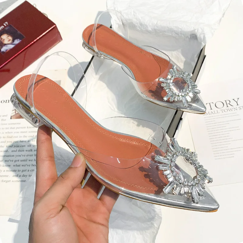 clear plastic shoes with rhinestones