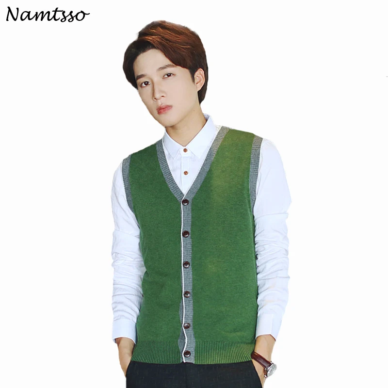 

Cotton Knit Cardigan Men's 2018 Autumn Winter New Coloured V Neck Thin Sweater Cotton Hit color 214