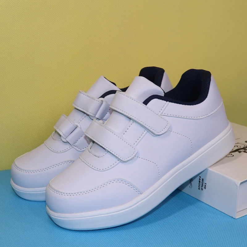 Boys school uniform shoes girls outdoor sport leather sneakers student