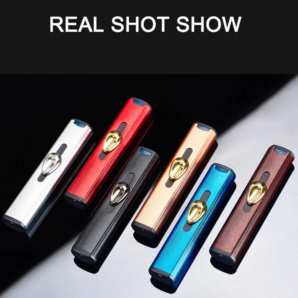LED Light Multicolor Selection Double sided Cigarette Lighter USB