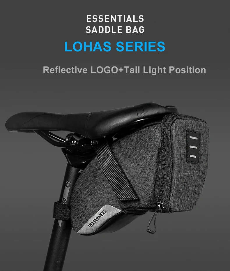 Roswheel серии первой необходимости 131470 водостойкая велосипедная сумка для заднего сиденья седельная сумка дорожная сумка для горного велосипеда