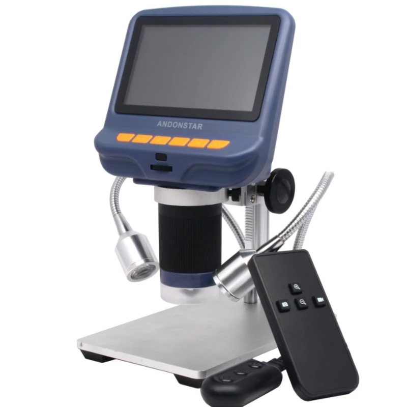 

220x Digital Microscope LED Magnifier with 4.3 Inches LCD Display Soldering Tool for PCB Inspection and Jewelry Identification