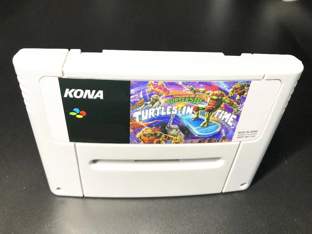 

TMHT IV - Turtles in Time English-PAL version 16 bit 46 pins video games !
