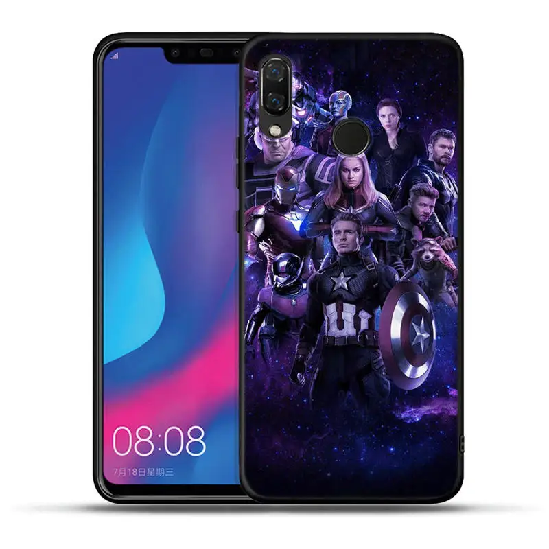 Чехол Marvel Мстители Герои милый Грут для Huawei Honor 20 Pro 10 9 9i 8 Lite 8X 8C 7A 7X V20 View 20 черный ТПУ чехол Etui