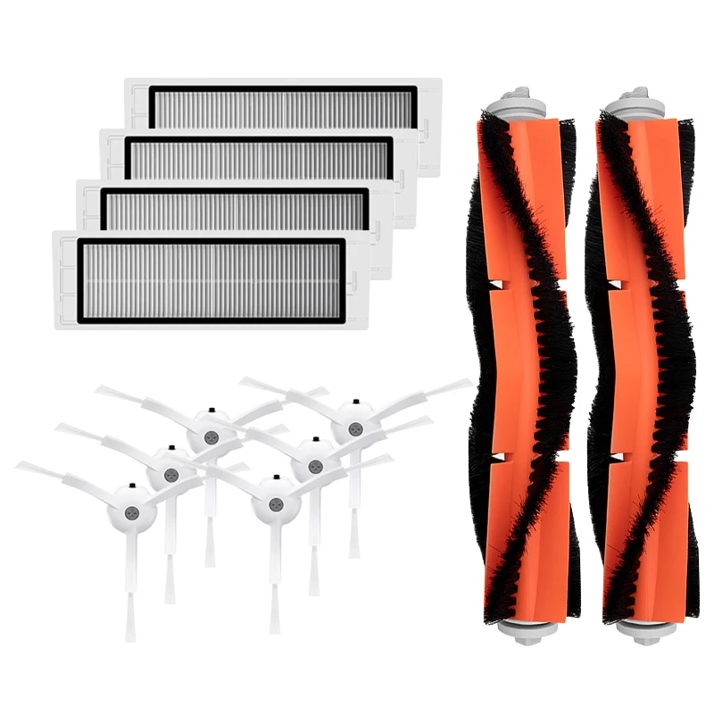 6 шт Боковая щетка+ 4 шт HEPA фильтр+ 2 шт Главная щетка для сяо mi вакуум 2 Roborock S51 mi робот пылесос Запчасти