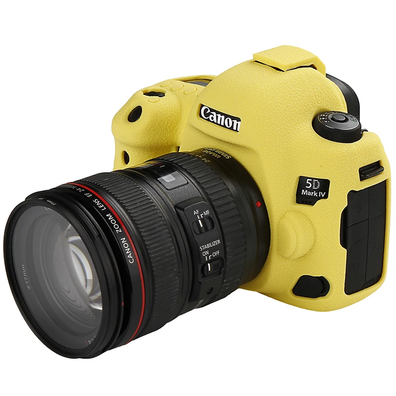 Soft Silicone Rubber Camera Protective Body Case Skin For Canon 5D4 5D Mark IV DSLR Camera Bag protector cover Drone Bags