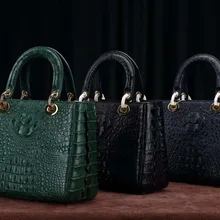 Натуральная крокодиловая кожа, женская сумка на плечо, темно-синий цвет, кожа головы аллигатора, женская сумка через плечо, маленький размер