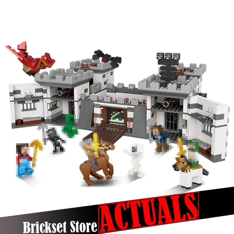 

Minecraft XINGBAO 1627Pcs Blocks Series The Castle of Holy War Set Educational Building Blocks Bricks Boy Toys Model 09005 Gifts