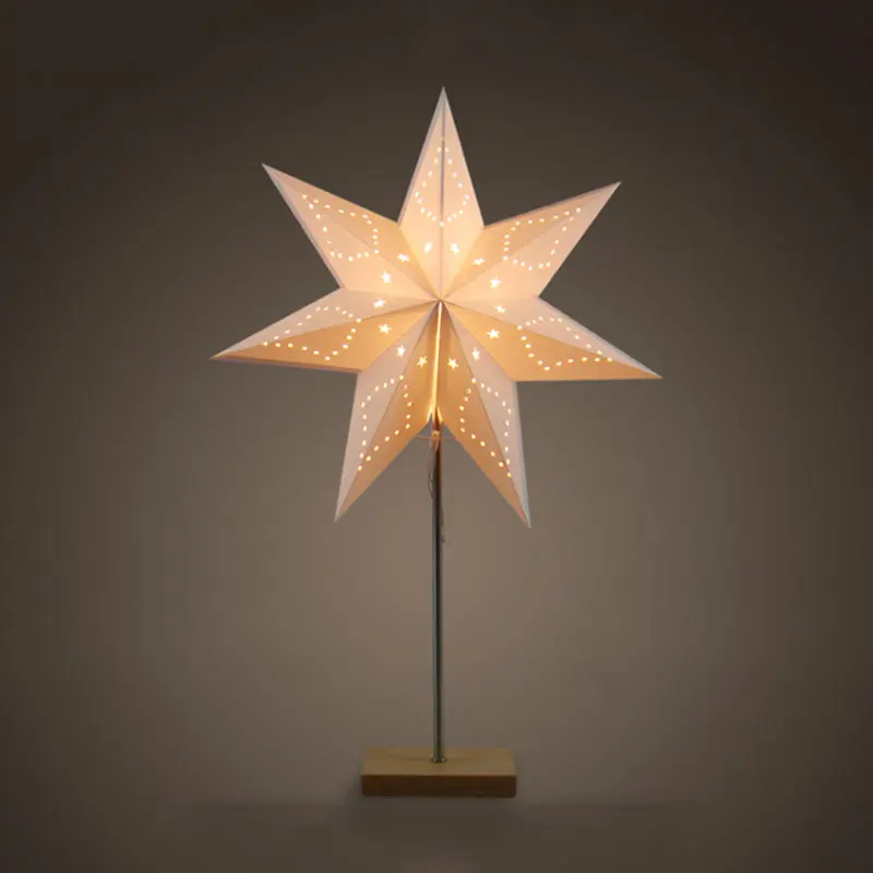 Led Desk Lamp Table Light Paper Star 