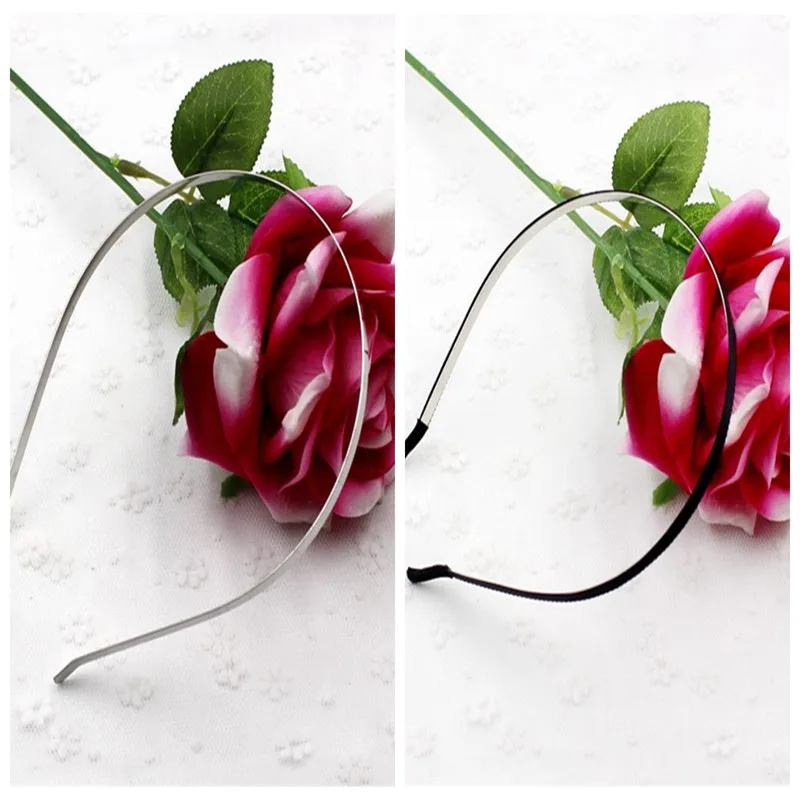 

New Wholesale 5 pcs In Plain White Metal Headband 3mm Hair Band For Hair Accessories DIY Craft