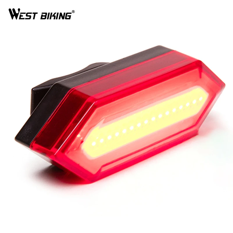

WEST BIKING 100LM Bike Taillight Waterproof USB Rechargeable LED Bicycle Seat Post Light Warning Night Tail-lamp For Cycling