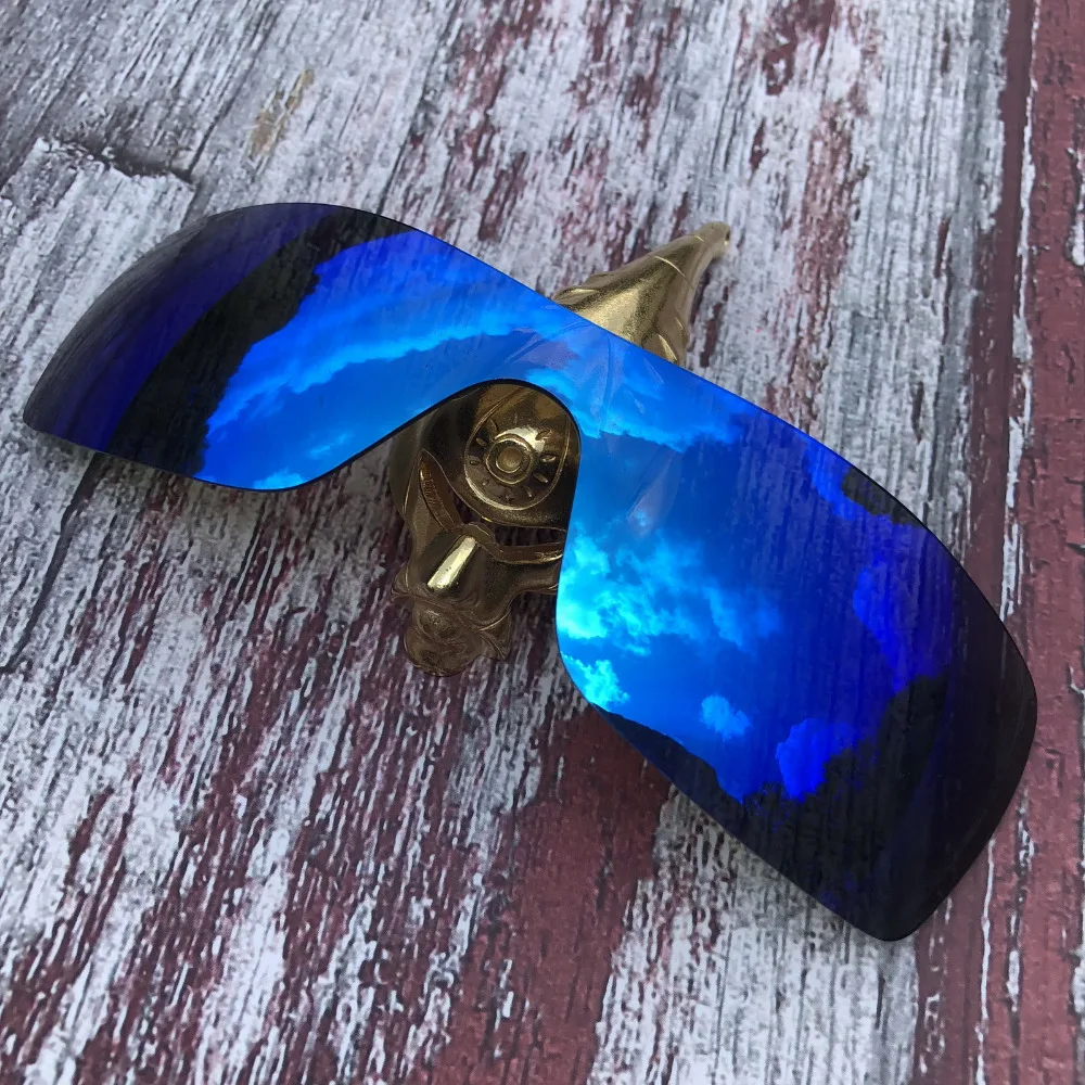 Wholesale Glintbay 100% Precise-Fit Polarized Replacement Lenses for Oakley Batwolf Sunglass - Ice Blue Mirror