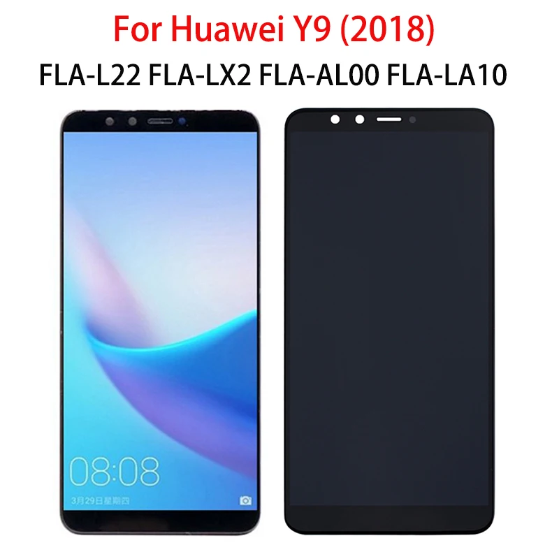 ЖК-дисплей 5 93 дюйма для Huawei Y9 2018 FLA L22 FLA-AL00 LA10 LX1 LX2 LX3 дисплей телефона с сенсорным
