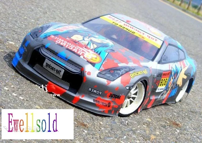 

Ewellsold 1/10 remove control car 1/10PVC Body Shell width:190mm NO:S037