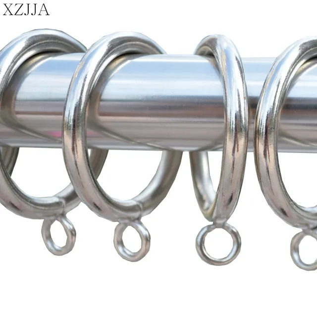 XZJJA 5PCS Stainless Steel Curtain Accessories Rod Clips Tracks Window