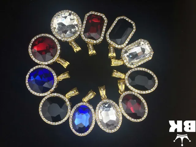 Micro Oval Faux RhineStone with 2.4mm 24inch Box Chain