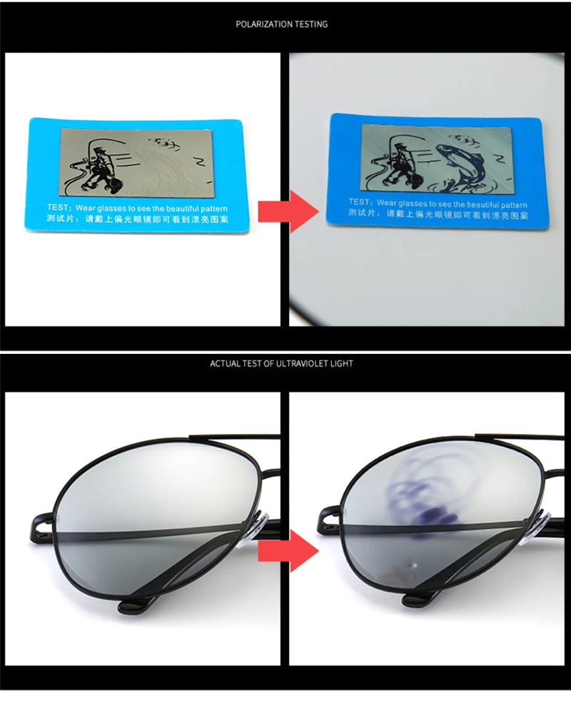 Psacss пилот фотохромизма поляризованных солнцезащитных очков Для мужчин Для женщин сплав Frame Классическая винтажная, брендовая, дизайнерская, для вождения, для рыбалки, оттенки