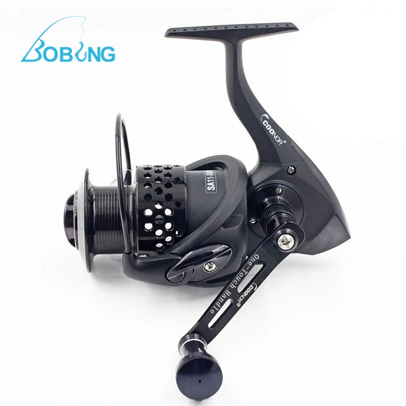 

Bobing Coonor SA11 11+1BB 5.1:1/5.5:1 Carp Fishing Spinning Reels All Metal Spool Durable Soft Handle Knob Saltwater Pesca Coils