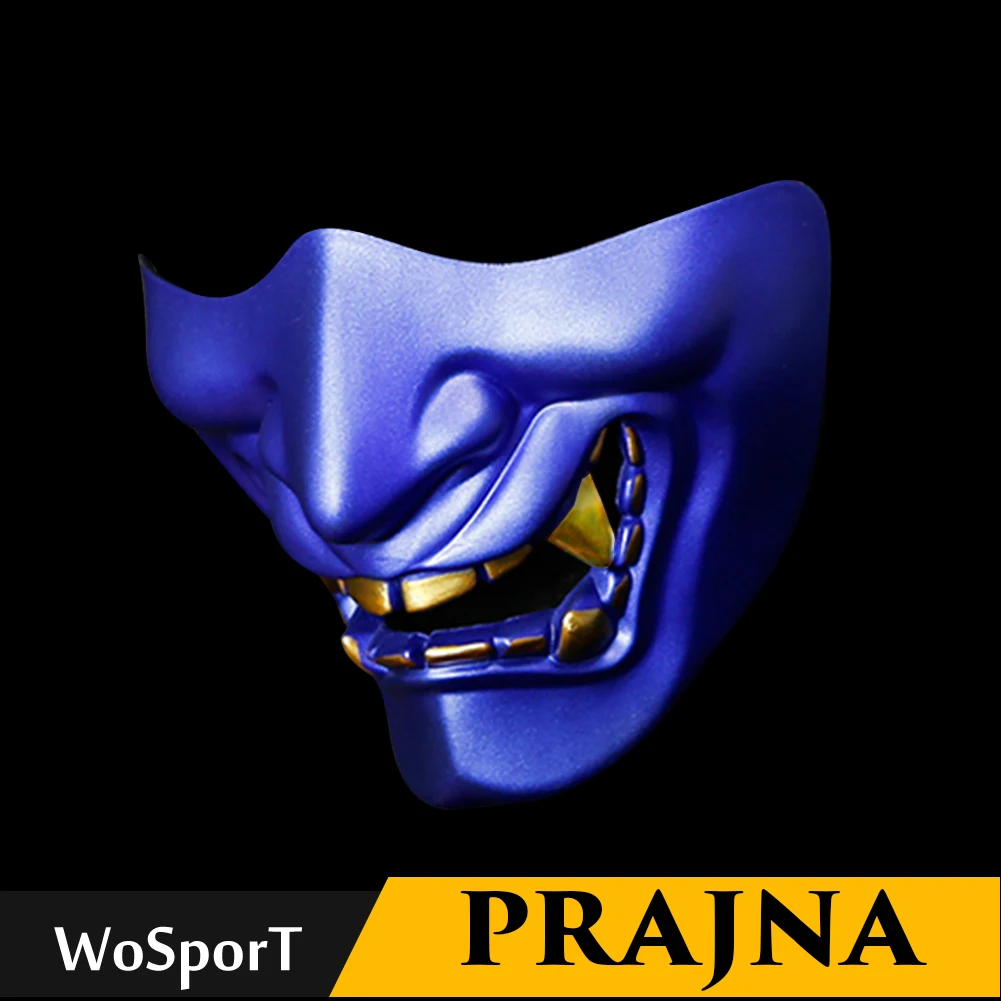 

Wo Sport Halloween Dance Comedy Tactics Cos Devil Horror Female Adults Face Half Face Mask Men