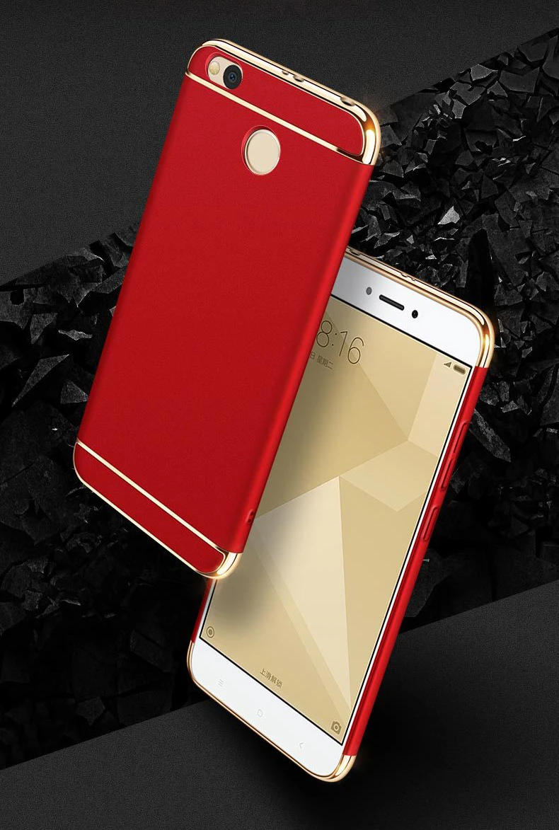 YonLinTan capinha, coque, чехол, чехол для Xiaomi Redmi 4x4 x pro от роскошной задней 360 для телефона, жесткий пластиковый 3d чехол s Аксессуары